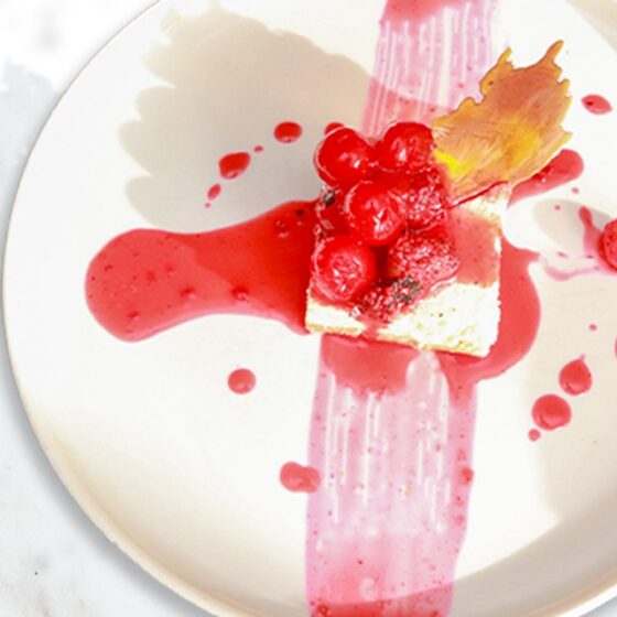 Cheesecake de frutos rojos con mermelada